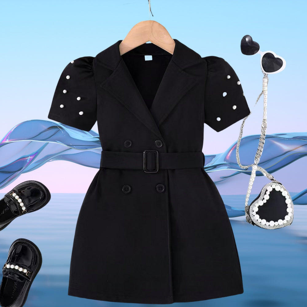 New arrivalfashiongirl black suitsuitblack suit for children children cl