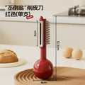 Creative tumbler vertical peeler with cleaning brush - versatile, convenient, and multi-functional peeling tool for soft and hard produce