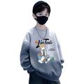 Boys' spring/autumn sweatshirt -  spring collection - relaxed fit long sleeve tee - mid-to-large size boys' top - new trendy & stylish design