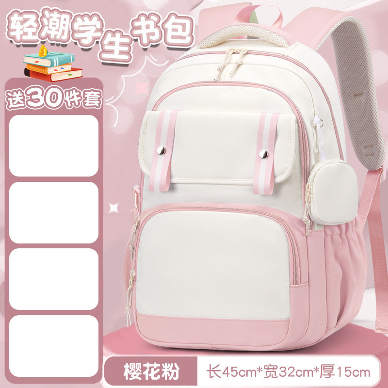 Kapibara schoolbag versatile large capacity lightweight 3-4-6 grade primary school students reduce the burden 2025 new backpack