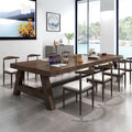 Office casual negotiation table living room table workbench solid wood large table rectangular bar table office table and chair combination