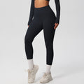 new arrival: women's cloud-soft, quick-dry, brushed fleece yoga set - perfect for fitness, outdoor leisure, and running