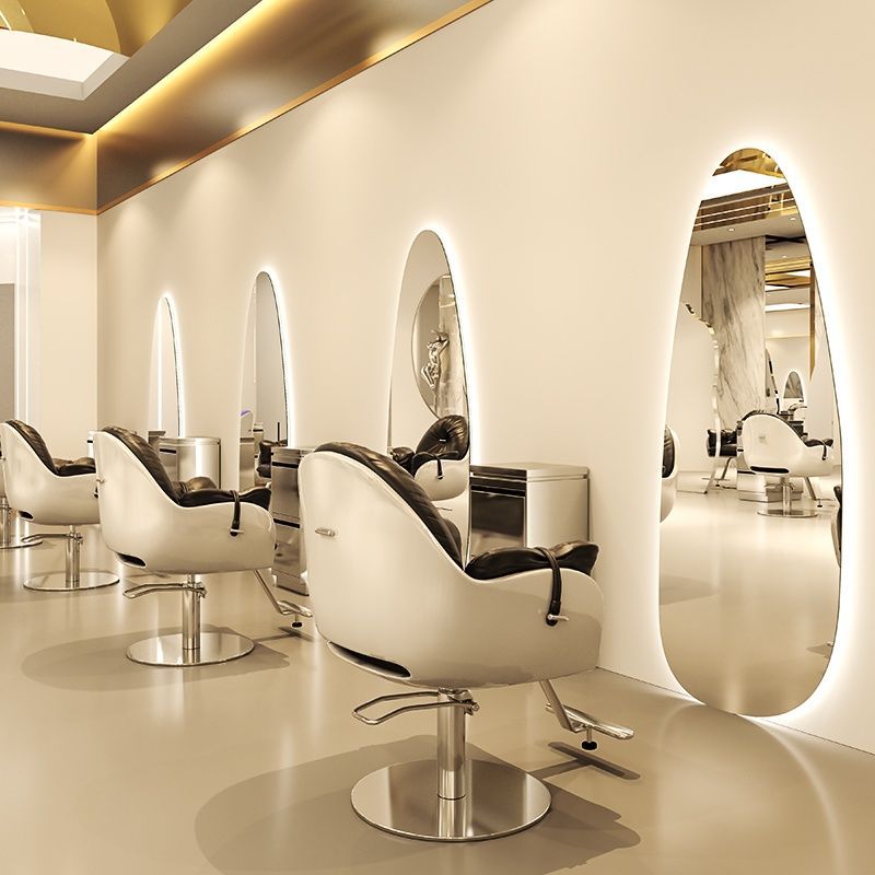 Hairdressing shop mirror table popular perm and dye hanging mirror hair salon special beauty mirror floor-standing hair cutting mirror hair salon special mirror