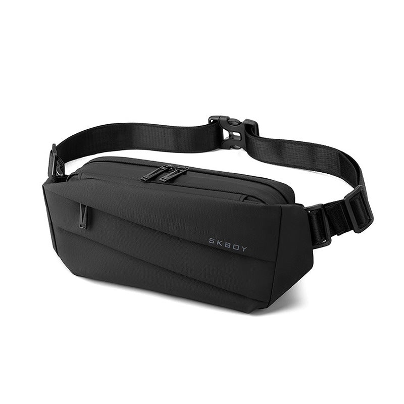 Cross-border casual men's breast bag, high-end fashion and lightweight women's messenger bag, travel waterproof fanny bag, commuter shoulder bag