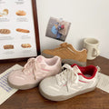 Pink fleece-lined sneakers for women, german training, winternew arrivalchicniche style ugly cute cotton shoes, student sports, two cotton white shoes