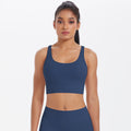 New women's seamless yoga tank top - criss-cross back, sports bra, fitness yoga wear, quick-dry, shock-absorbing sports bra