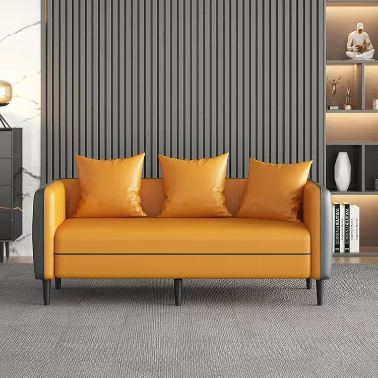Office sofa leather sofa casual modern office reception guest sofa free combination reception sofa
