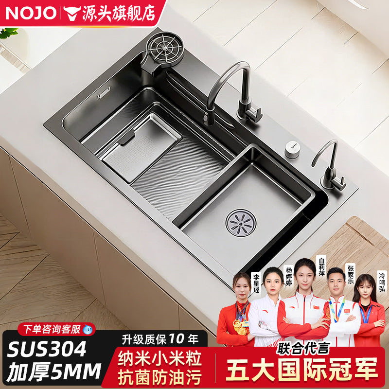 New arrival slag sink large single slot thickenedsus304 stainless steel for home kitchen sink sink sink