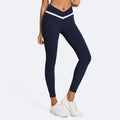 Color block slim-fit activewear set - outdoor sports, slimming yoga outfit for women, lightweight summer yoga wear