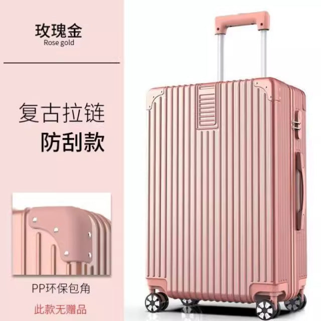 Luggage box for women, small 20inch pull rod box, universal wheel 24inch male student, durable and strong password travel leather box