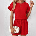 european and american women's fashion for export: summer crewneck short-sleeve tops and shorts - casual & trendy styles for , , and