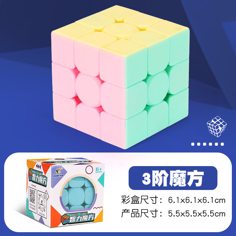 Puzzle 2345-level rubik's cube black color printed mirror pyramid five rubik's cube diagonal rotation sq twisted alien hot selling toy