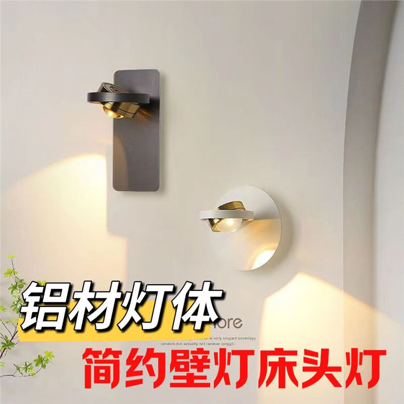 New  hotel bedside lamp, adjustable angle 360° wall sconce for hotel, club, and living room backdrop walls