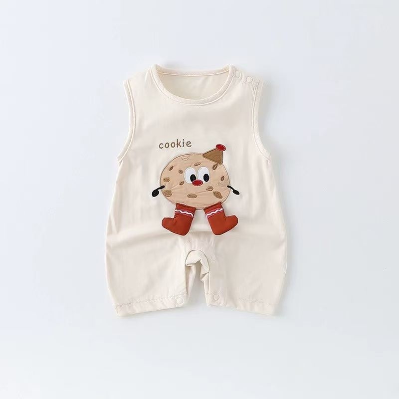 Outwear baby sleeveless jumpsuit baby summer wear outwear super cute korean style casualloose romper jumpsuit
