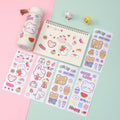 Cute stickers - korean style cartoon ins stickers for kids, journaling, book cover sealing, scrapbooking, and goo card decoration
