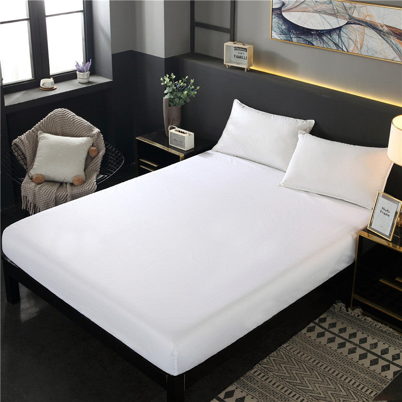 Pure color bed cover single piece bed cover three piece set simmons bed skirt one circle elastic all inclusive fitted sheet bed bag