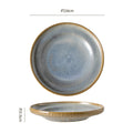 9.75inch disc with edge - gray crystal