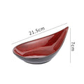 Personalized burgundy ceramic restaurant hotel tableware embossed exquisite fruit dessert plate tea tray for home dish plate salad bowl