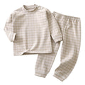 Kids home wear suitfall and winter boys autumn clothes and long pants children's german velvet pajamas girl bottomheattechintimates