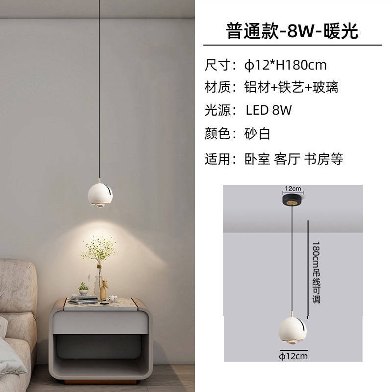 [Strict selection] Bedroom bedside chandelier light luxury modern simple liftable master bedroom chandelier bedside lamp small chandelier