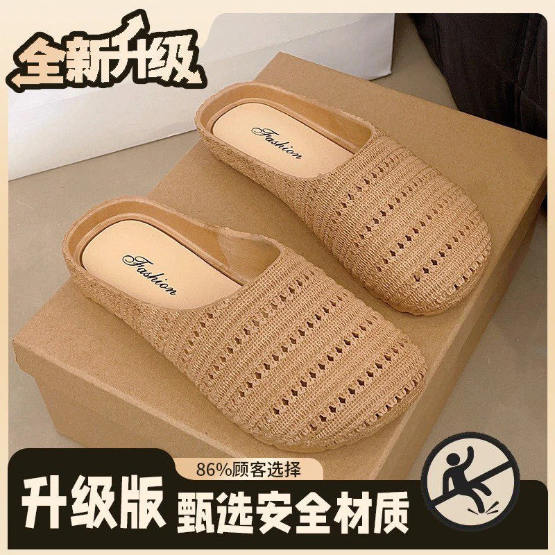 2026 new hollow-out mule sandals for women - summer french style, unique, beautiful, versatile, breathable, perfect for vacation and beach