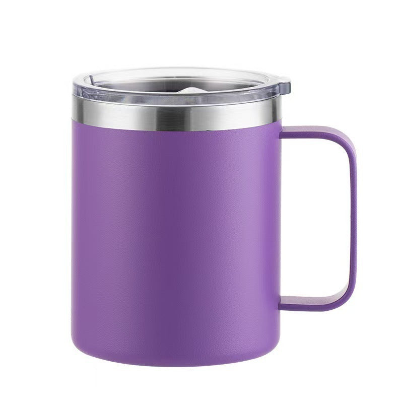spray plastic 12oz stainless steel mug casual business coffee cup personalized sublimation thermos cup wholesale