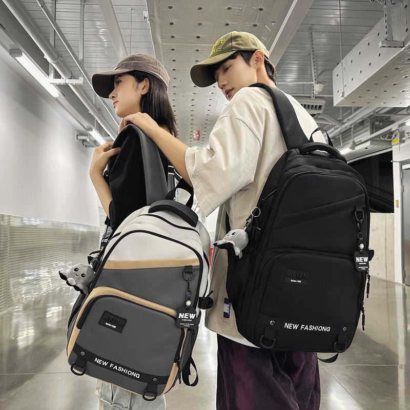 New lightweight trend backpack high school students large capacity backpack leisure business travel student bag