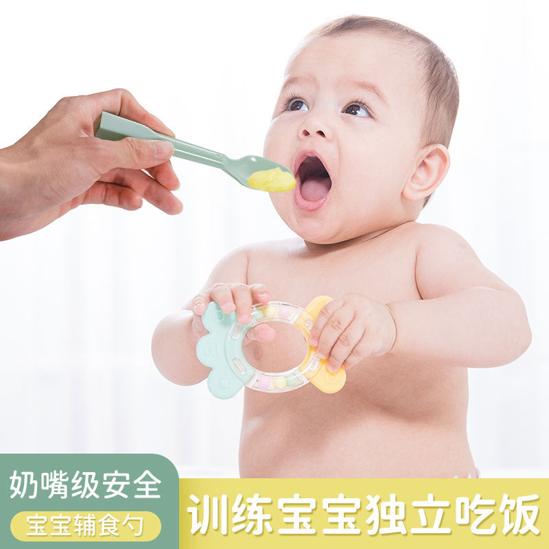 Disposable spoon Children's ice cream spoon, plastic spoon, environmentally friendly material fruit spoon, baby food supplement spoon