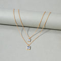 Gold-plated necklace wholesale new arrival cross-border crystal pendant multi-layer fashion celebrity street style sweater chain female factory direct sales