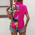 wholesale women's short-sleeved shirts, trendy shirt with hot-selling cross-border print designs, dropshipping available