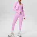 Cloud-feel high-waisted compression quick-dry yoga set - breathable casual pilates workout outfit - running fitness three-piece set for women