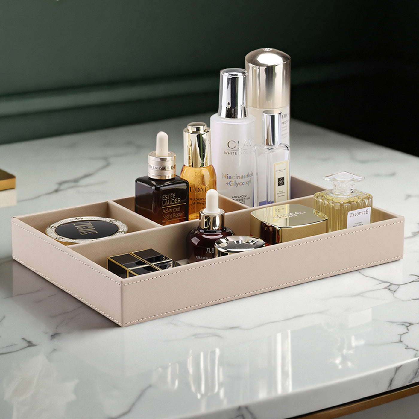 Key remote control product entrance storage box light luxury coffee table storage tray creative home cosmetics jewelry storage tray