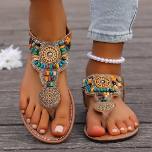 summer new arrival: women's plus-size flat sandals for cross-border e-commerce. wholesale price: $0.67. dropshipping available for  and