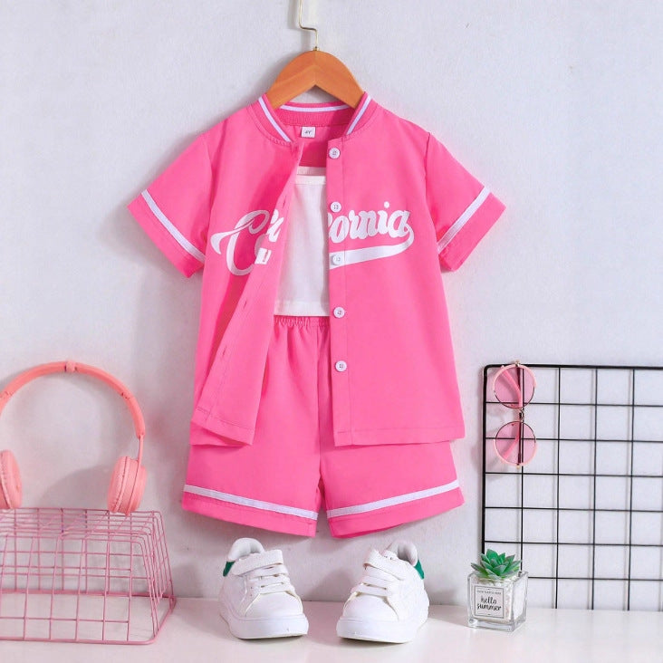 new arrival casual girls' three-piece set - direct from the manufacturer