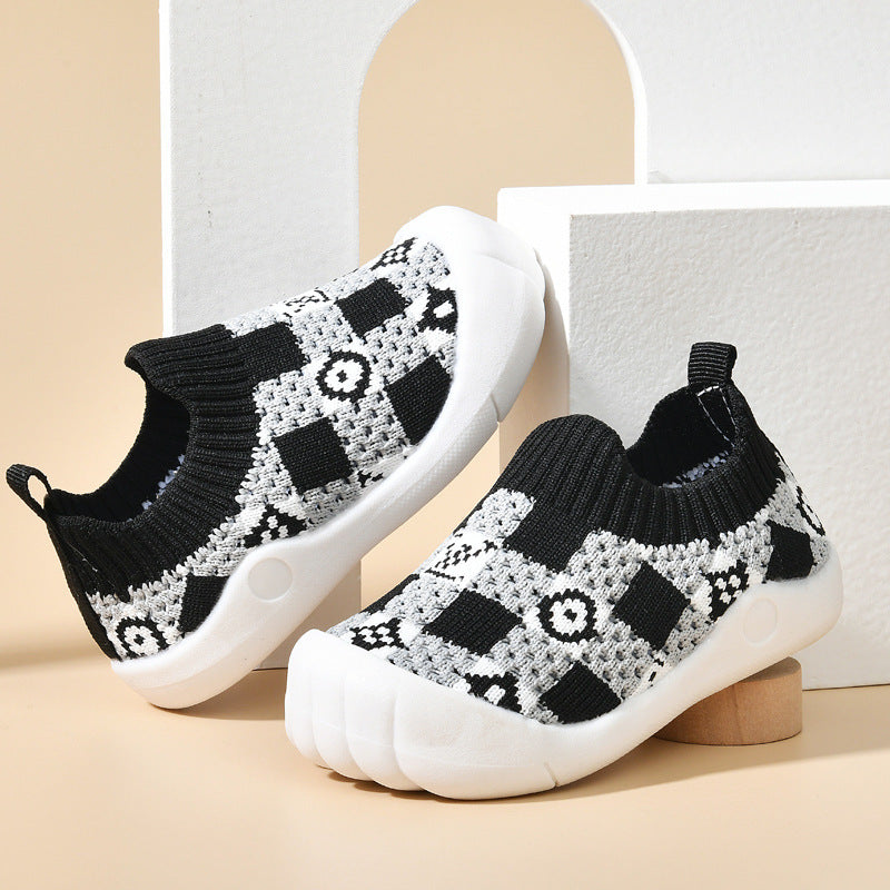 Baby mesh shoes breathable mesh sneakers kids flyknit casual shoes infant soft bottom toddler shoes kids shoes
