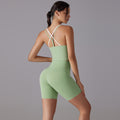 New arrival antibacterial wear-free underwear yoga suit beautiful back cross color matching sports intimates fitness shorts yoga clothes for women