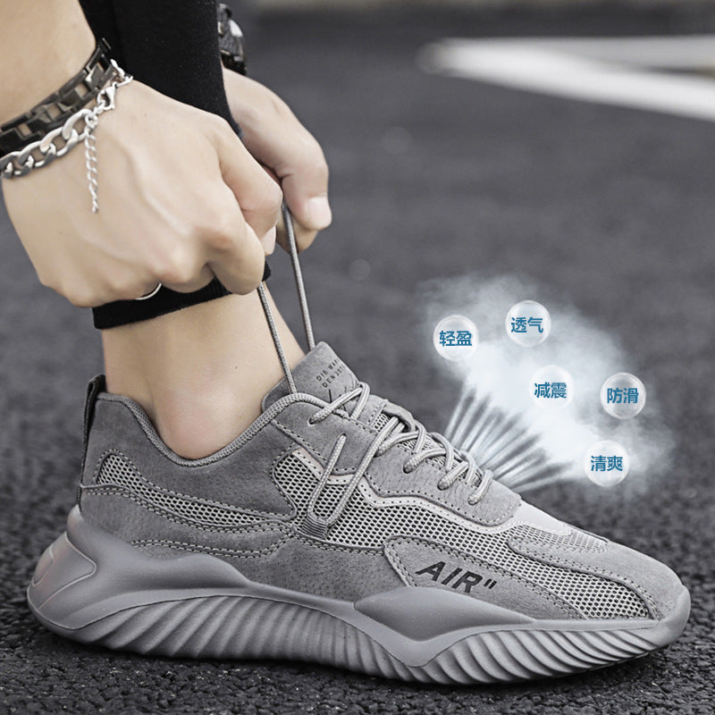 Men's shoes 2025 new winter breathable anti-odor mesh athletic casual work non-slip lightweight soft sole safety trendy shoes