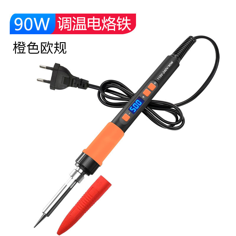 90W electric soldering iron household small repair welding solder gun chrome iron professional grade electric soldering pen soldering lorie artifact