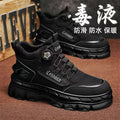 Men's 2025 spring new high-top casual sneakers, trendy thick-soled height-increasing non-slip outdoor work boots, martin boots