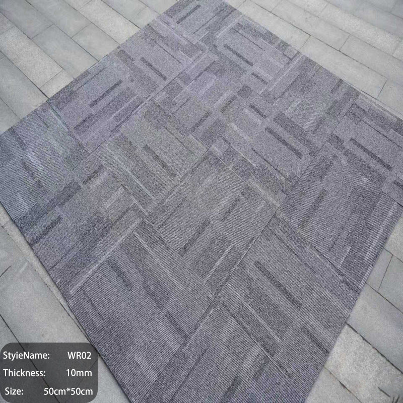 Extra thick commercial carpet for office use - large area, wear-resistant, quiet, square interlocking tiles for office buildings and conference rooms