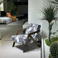 Solid wood sofa chair living room medieval style single chair for home balcony richard casual back chair