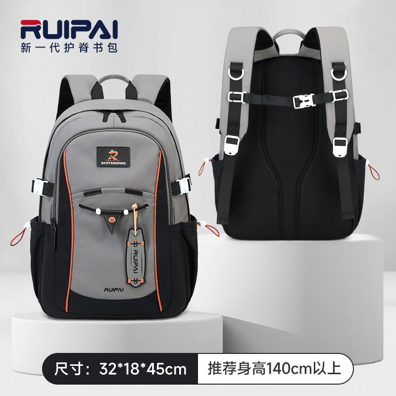 School bag for girls, primary school students in grades 3 to 6, large-capacity spine care to reduce the burden, 2025 new backpack for junior high school students