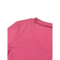 Real shot export 1688 shein  hot selling casual solid color v-neck rolled sleeve t-shirt