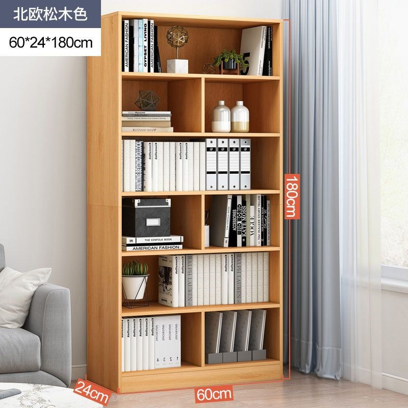 Bookshelf floor-standing storage rack living room for home wall-mounted storage cabinet storage cabinet office filing cabinet simple bookcase