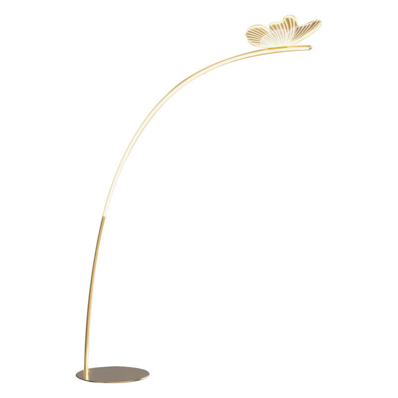 Butterfly floor lamp - stylish ambient lighting for living room, sofa side, bedroom bedside, and fishing - premium, light luxury, creamy style