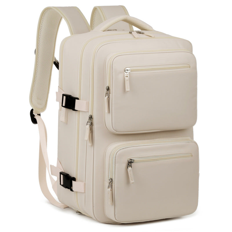 Foreign trade box backpack large capacity independent shoe compartment custom business travel bag USB interface multi-warehouse computer bag