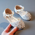 spring/autumn collection: korean style fashionable sequin princess shoes for little girls - stylish summer high-heeled comfortable single shoes wholesale