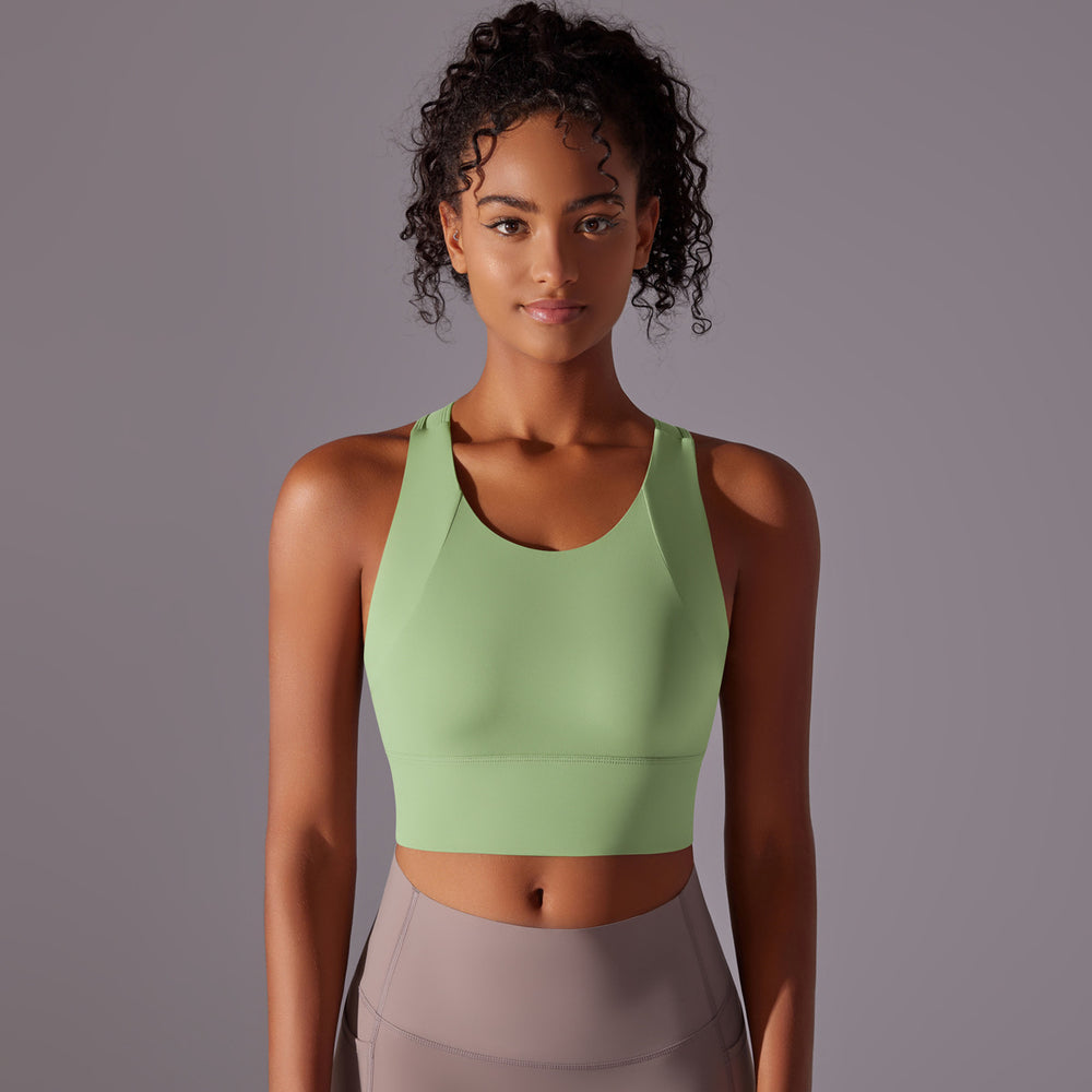 Customizable sports bra - figure-flattering, slimming, and back-supporting workout top for yoga and fitness - women's bra