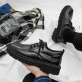 Men's business leather shoes - spring 2026 new collection - versatile trendy shoes for teenagers and students - british style black dress shoes