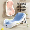 Baby bath support seat - reclining bath bed with non-slip mat & bath net - universal fit